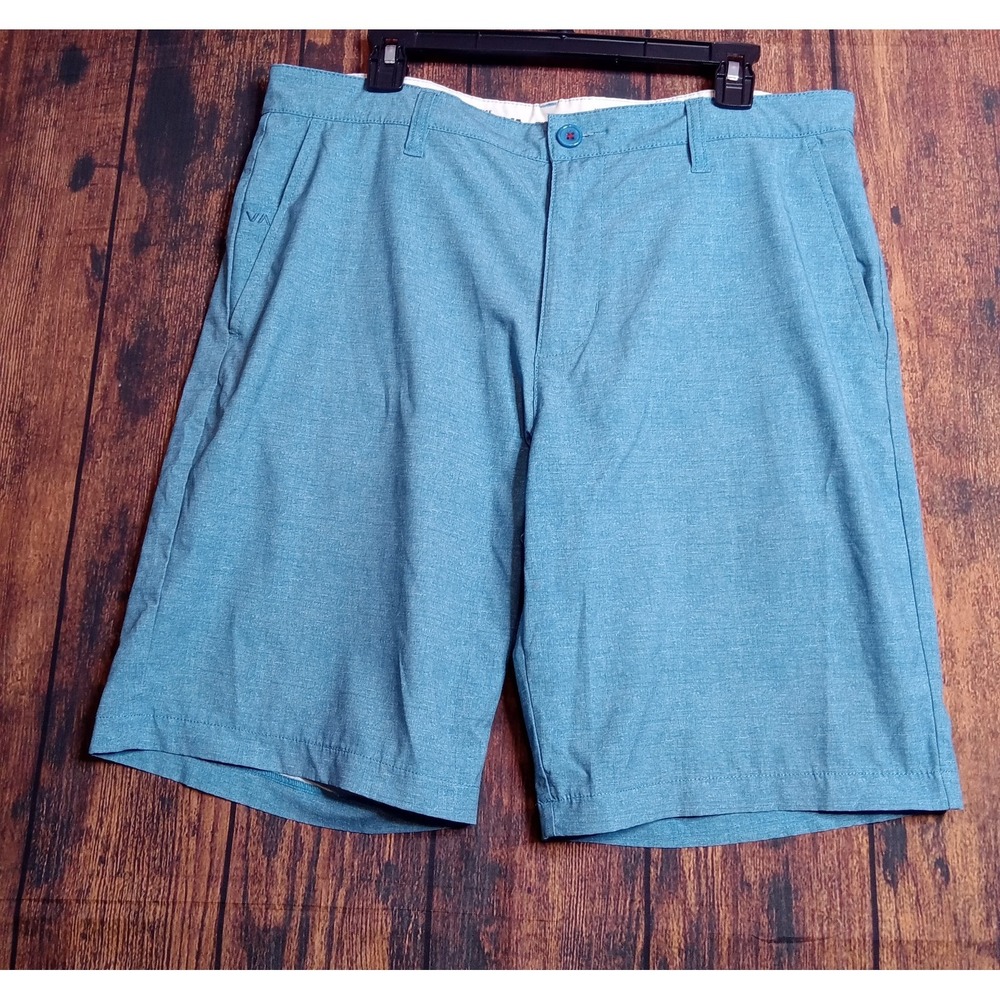 RVCA Performance Stretch Board Shorts Trunks Men's 34 Blue